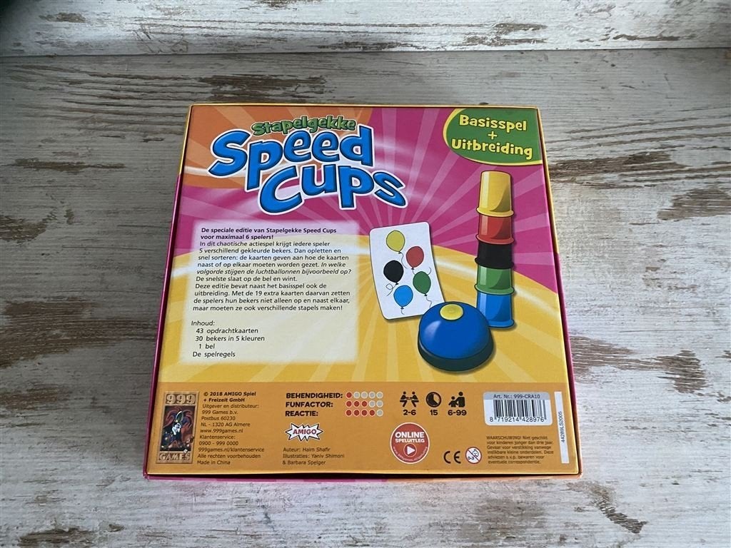 Speed cups stapel gekke vierkante doos [s986], Verzenden, Zo goed als nieuw