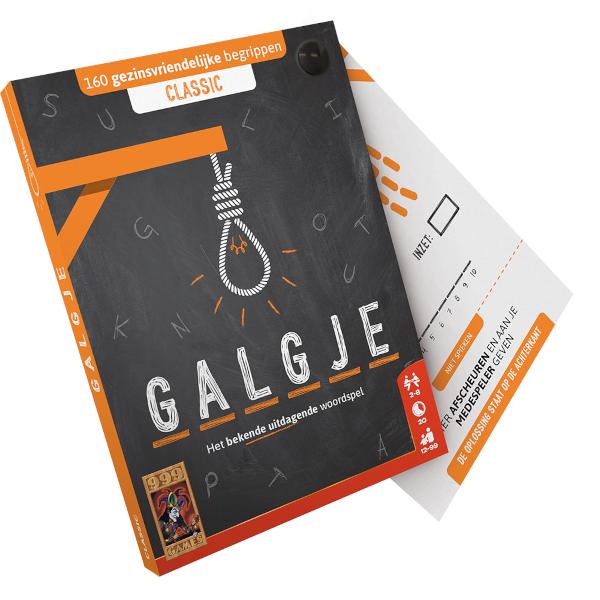 Galgje Classic 999 Games Partyspel Nieuw, 999 Games, Nieuw, Ophalen of Verzenden, Vijf spelers of meer