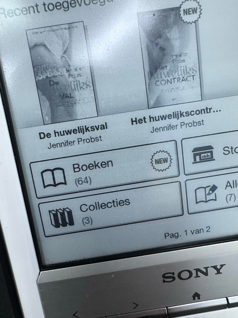 Sony Reader prs-T1 wit + Belkin eBook lamp – 64 boeken incl, Computers en Software, E-readers, S, W, Ophalen of Verzenden, Zo goed als nieuw