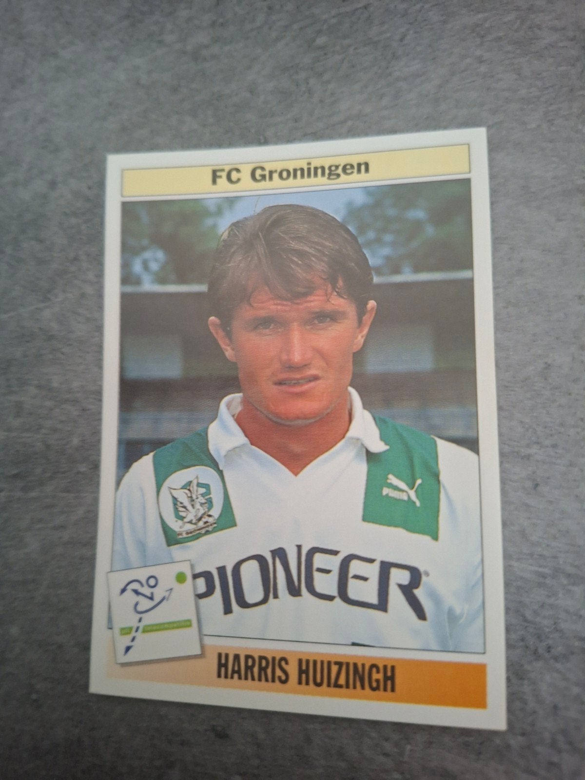 Panini sticker Voetbal 95. Harris Huizingh FC Groningen., Ophalen of Verzenden, Zo goed als nieuw, Sticker