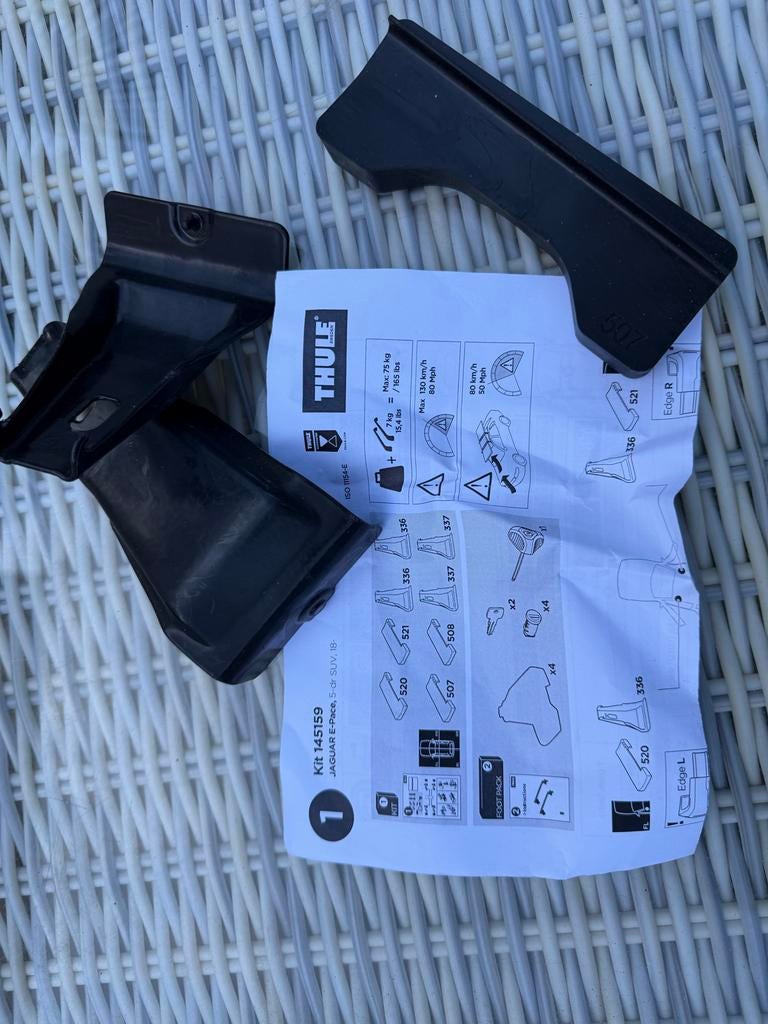 Thule Kit 145159 voor Jaguar E-Pace (5-dr SUV, 18-), Auto diversen, Dakdragers, Ophalen of Verzenden, Gebruikt