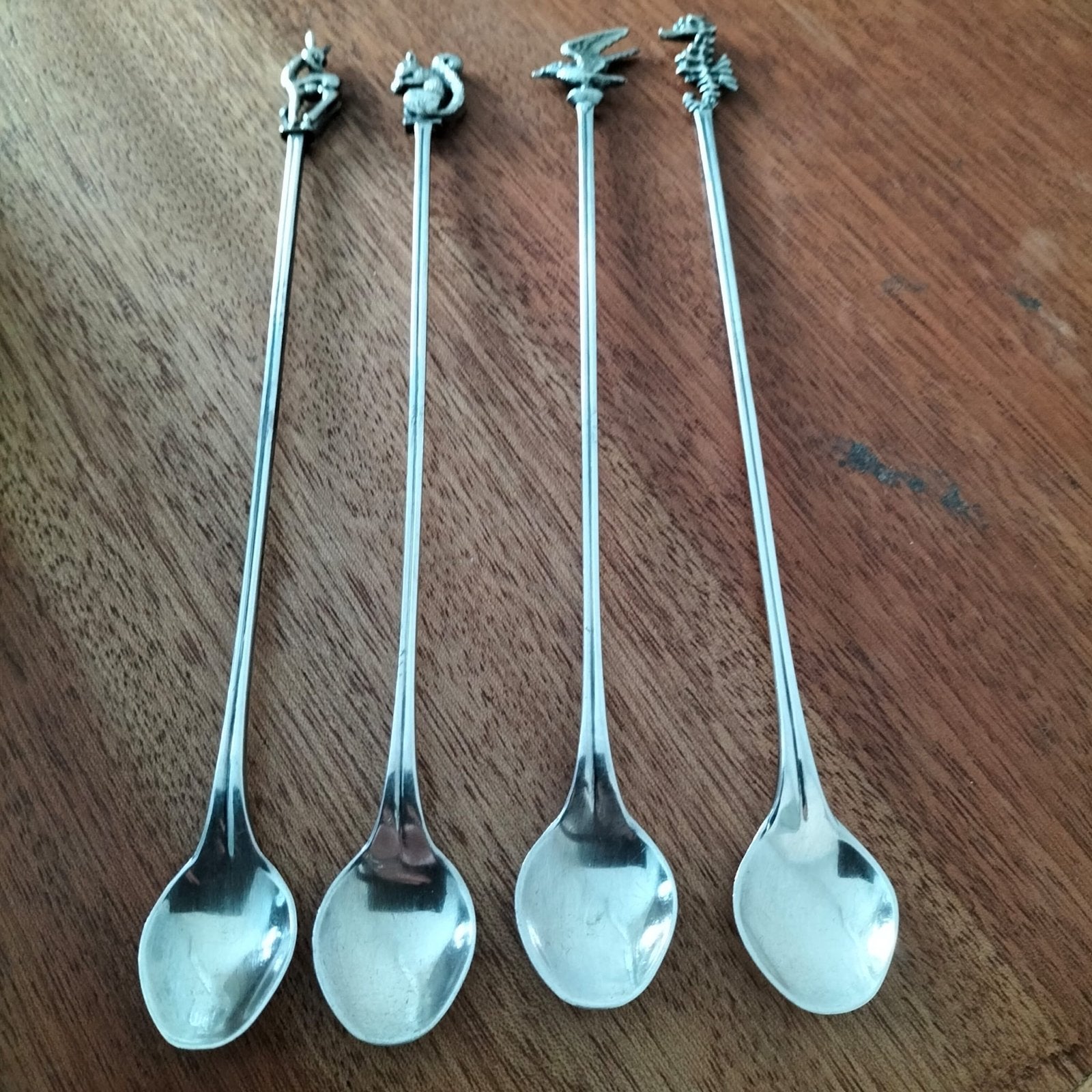 Vintage KELTUM longdrinklepels, 4 stuks. jaren '80, Ophalen of Verzenden