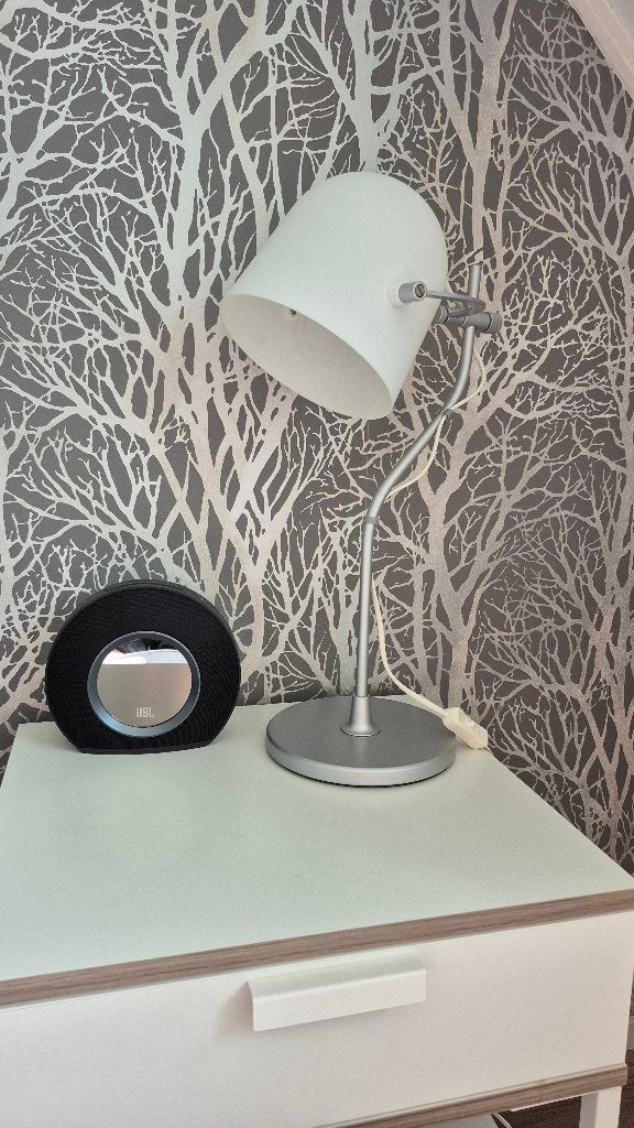 Bureau lamp /  bedlamp 2x, Ophalen, Wit, Zo goed als nieuw, Overige typen