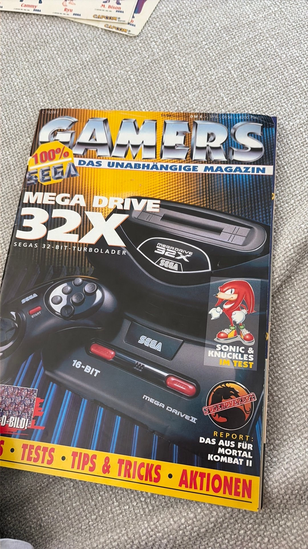 Gamers Magazine (uitgave 11/1994) voor sega megadeove, Ophalen of Verzenden, Zo goed als nieuw, Elektrisch, Overige merken