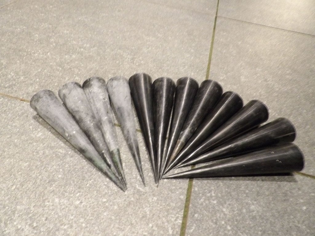 12 zwarte stekers voor waxine lichtje voor kerst 20 cm, Diversen, Ophalen of Verzenden, Gebruikt