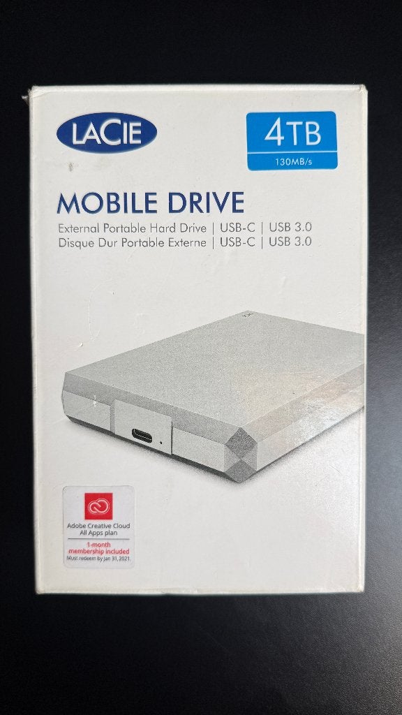 Te Koop: LaCie 4TB Mobile Drive, Computers en Software, Harde schijven, Gebruikt, LaCie, HDD, Ophalen of Verzenden