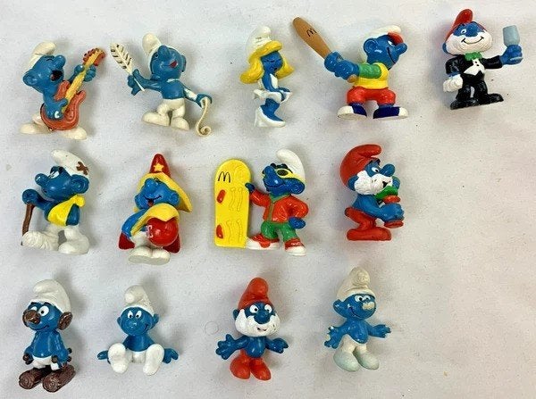 Smurfen 13 Figuren Peyo Schleich McDonald's Reclame Promo
