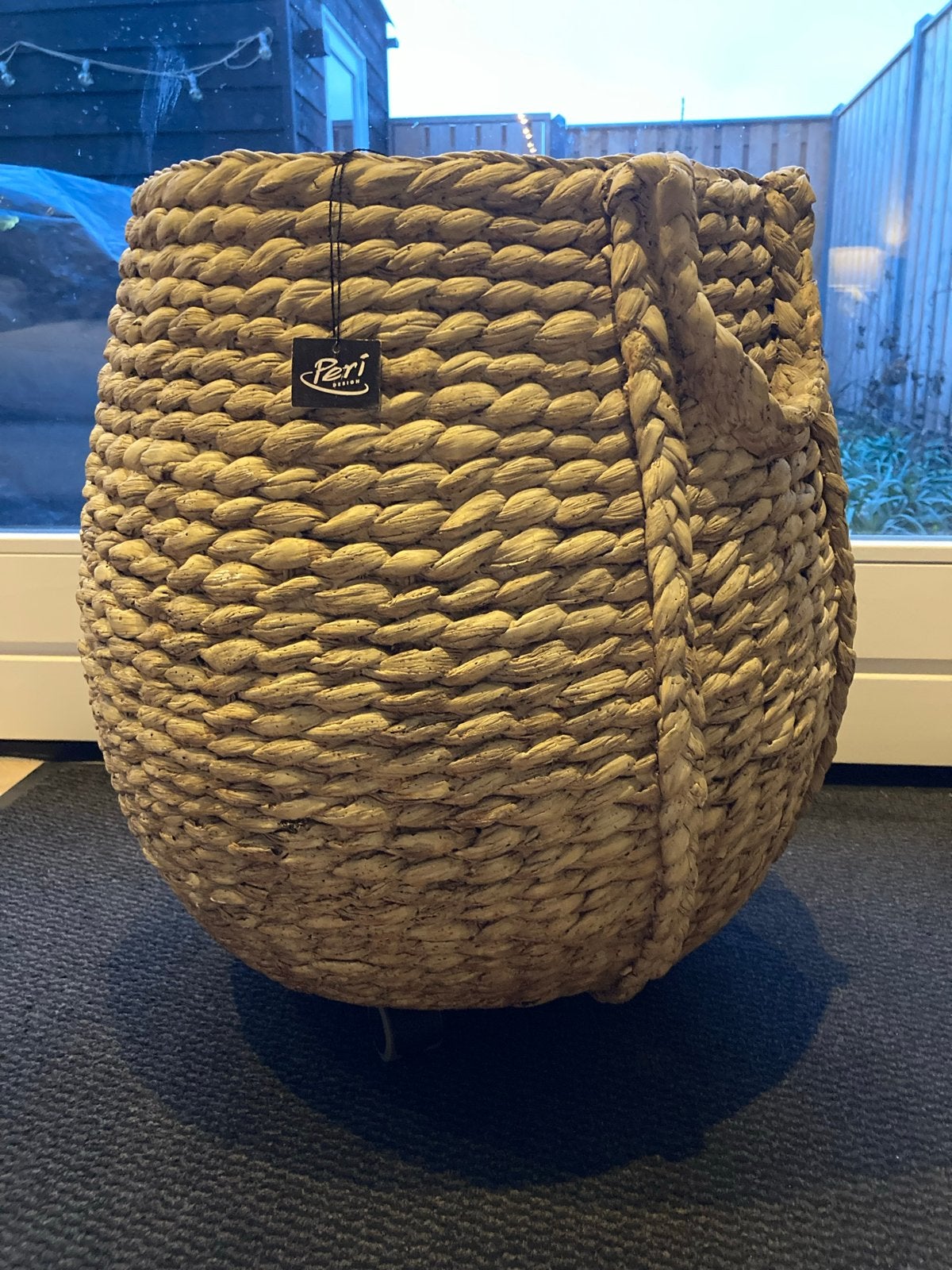 Peri Design Gevlochten Mand - Nieuw, Beige, Nieuw, Ophalen of Verzenden, Landelijk