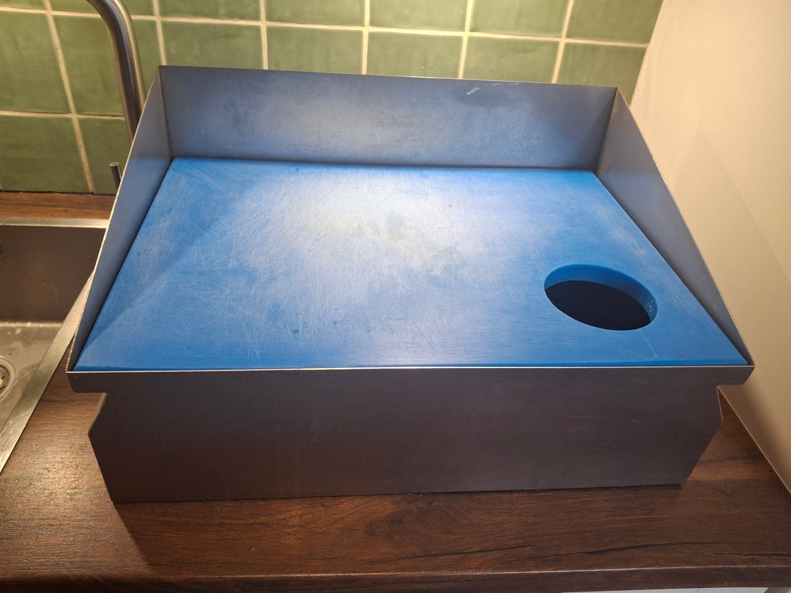 Professionele RVS Haringbak / Viswerkstation - 50x35x25cm, Ophalen of Verzenden, Gebruikt, Overige typen