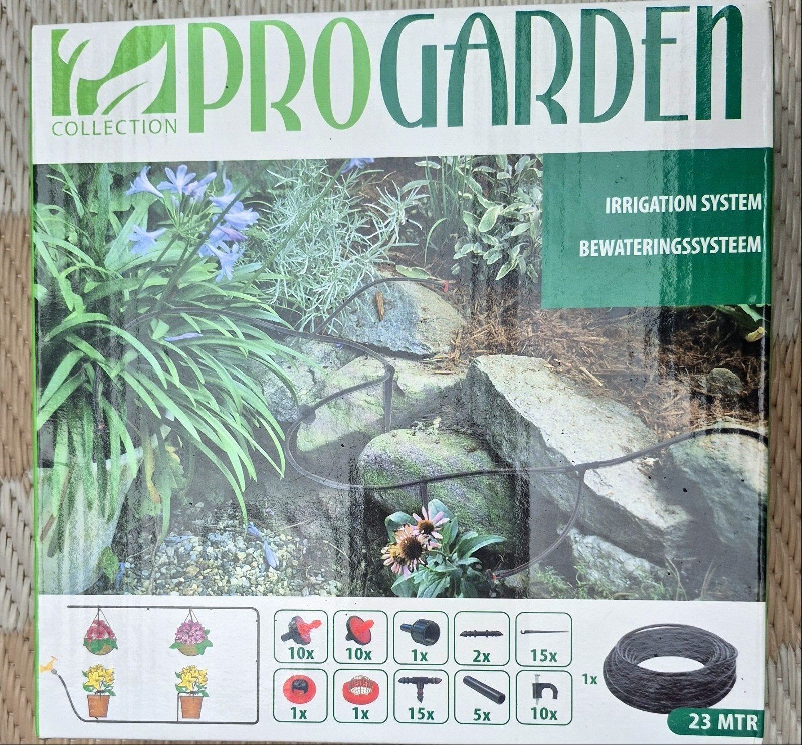 ProGarden Bewateringssysteem - 23 meter, 71 delig, nieuw, Ophalen of Verzenden, Nieuw, Kunststof