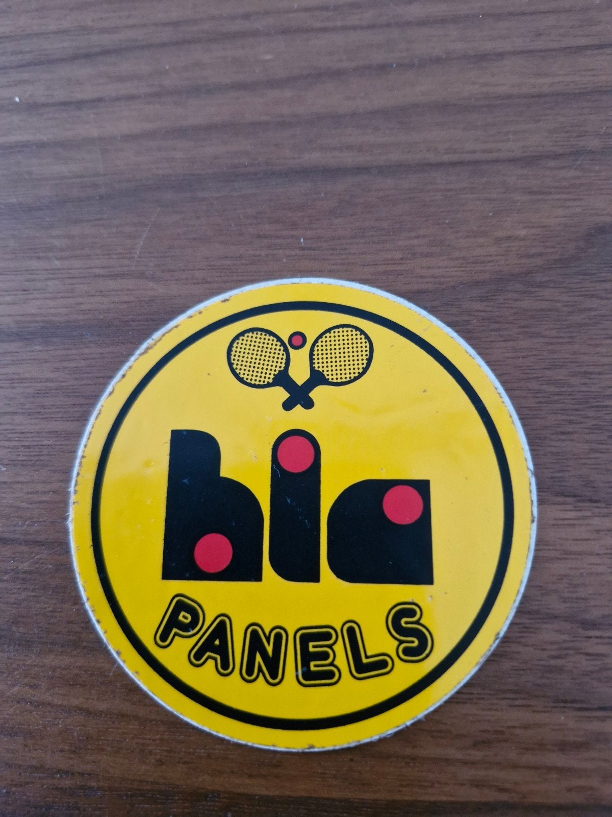 11925 Vintage Bia Panels Sticker - Tennis Rackets Logo, Verzamelen, Ophalen of Verzenden, Gebruikt, Overige typen