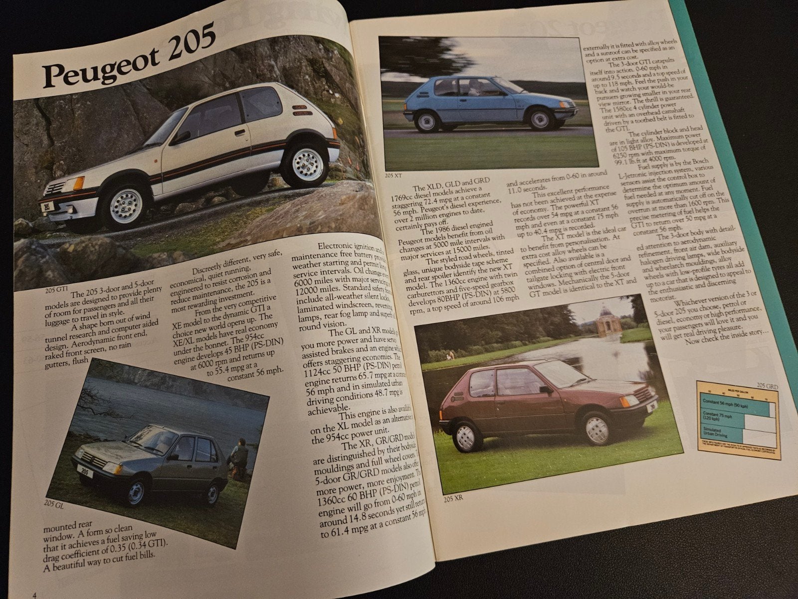 Brochure Peugeot 1985 UK, Ophalen of Verzenden, Zo goed als nieuw, Peugeot