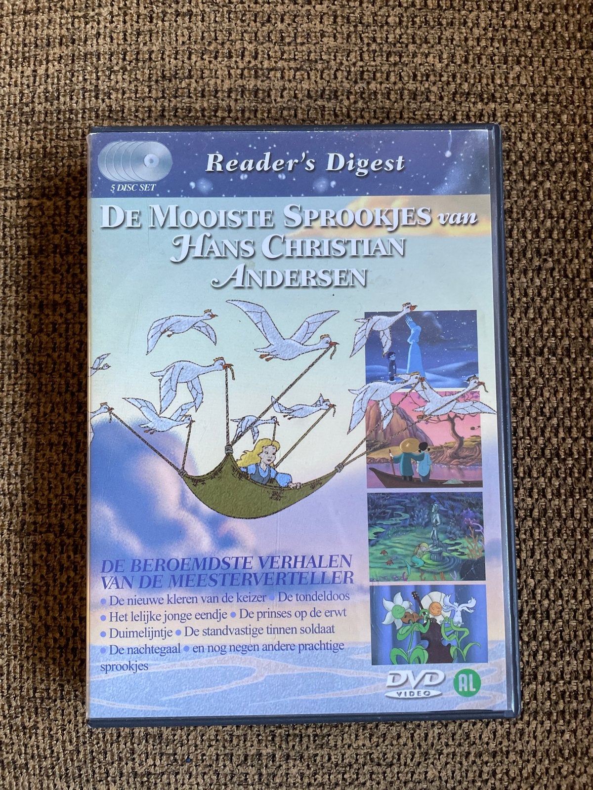 De Mooiste Sprookjes van Hans Christian Andersen (5 DVD's), Gebruikt, Verzamelbox, Alle leeftijden, Sprookjes