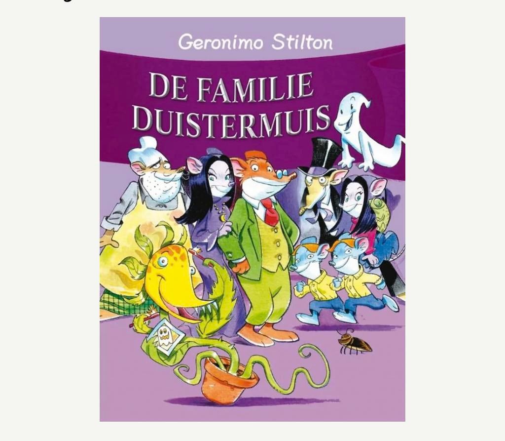 Geronimo stilton de familie duistermuis, Eén stripboek, Ophalen of Verzenden, Zo goed als nieuw