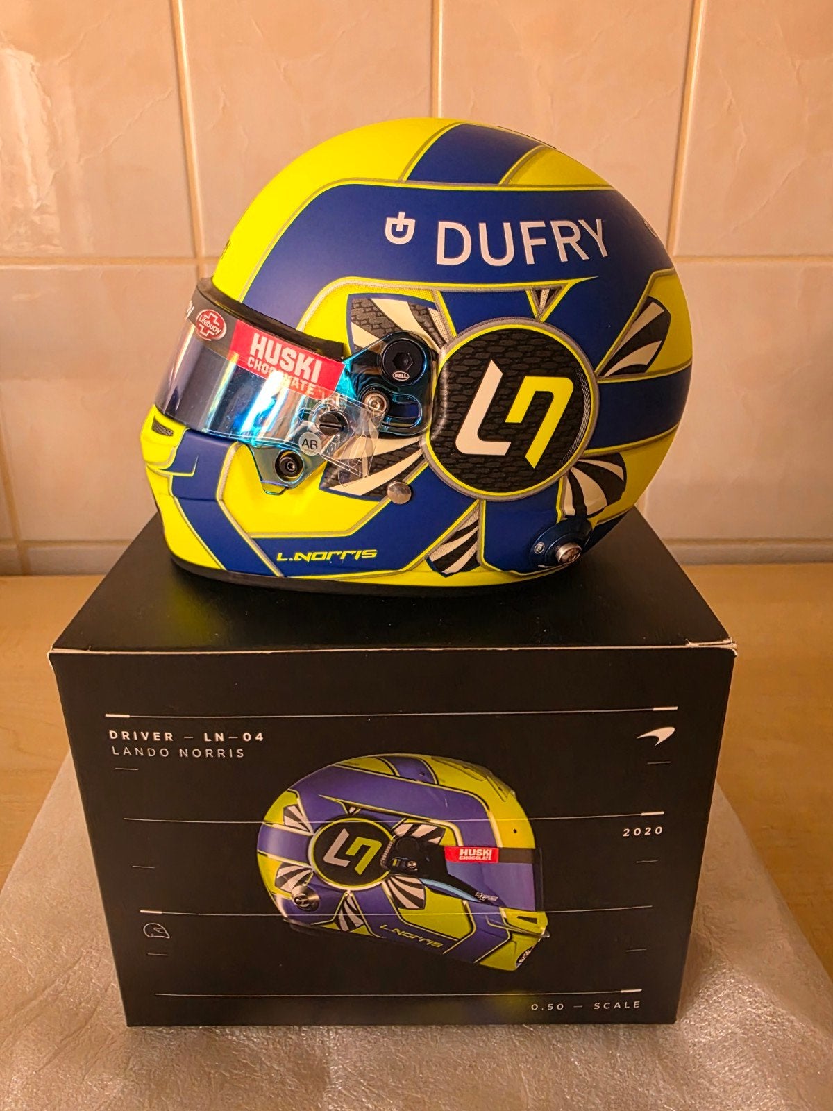 Lando Norris 2020 seizoens helm, Ophalen of Verzenden, Nieuw, Formule 1