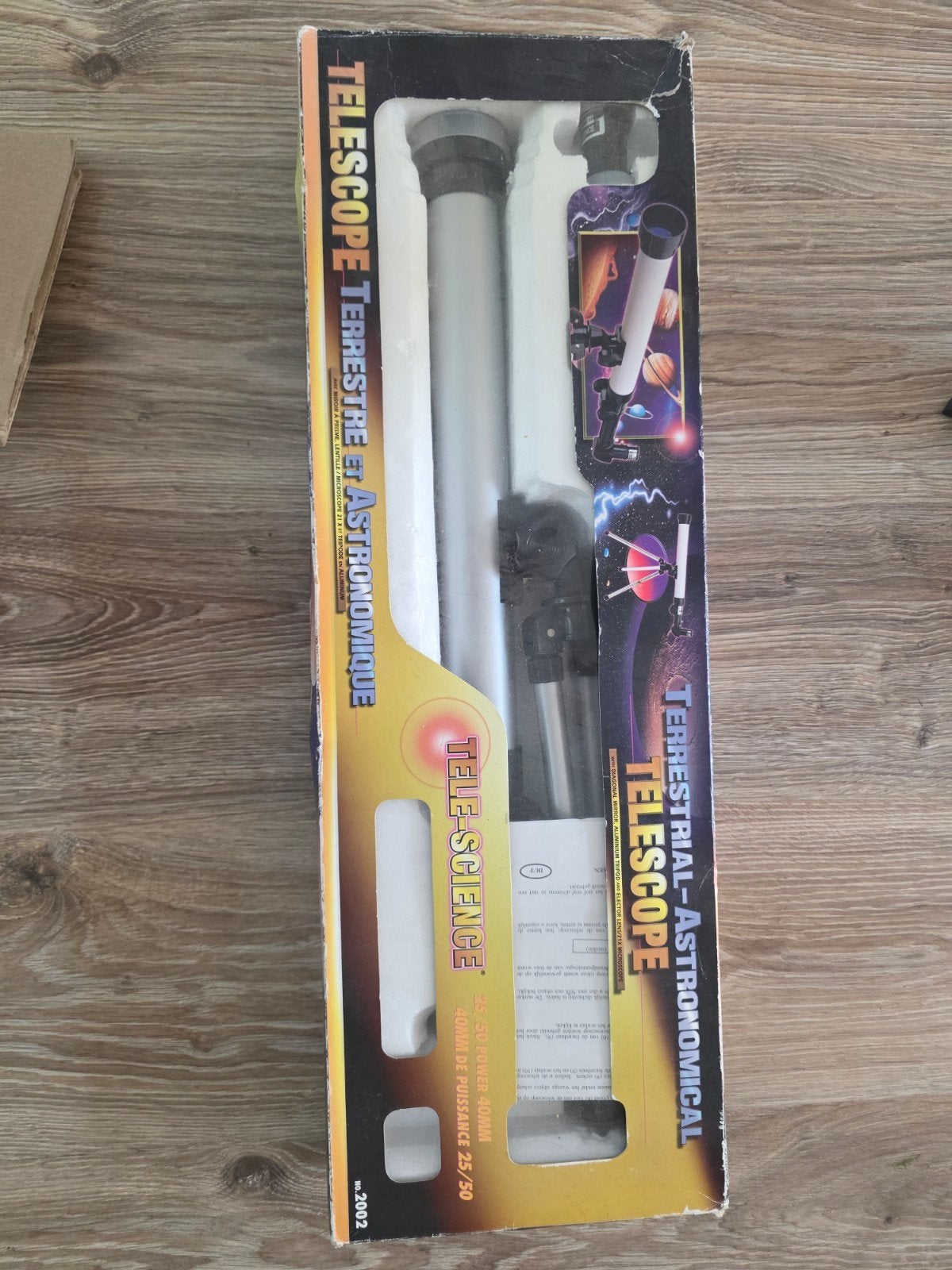 Tele-Science Terrestrial-Astronomical Telescoop 40mm, Audio, Tv en Foto, Optische apparatuur | Telescopen, Nieuw, Lenzentelescoop (refractor)