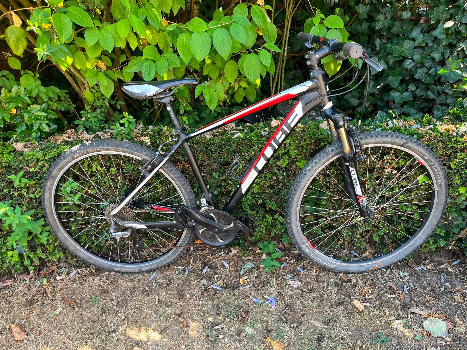 Cube Mountainbike - Zwart/Rood/Wit, 53 tot 57 cm, Ophalen of Verzenden, Gebruikt, Overige merken