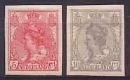 Nederland NVPH nr 82/3 ongebruikt Koningin Wilhelmina 1922, Postzegels en Munten, Postzegels | Nederland, Ophalen of Verzenden