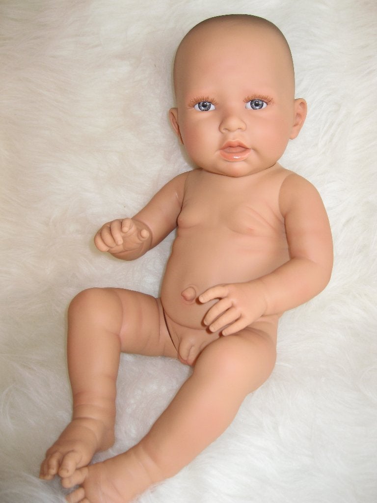 volvinyl baby pop grote levensechte babypop 52 cm jongetje, Selintoys, Nieuw, Ophalen of Verzenden, Info@selintoys.nl