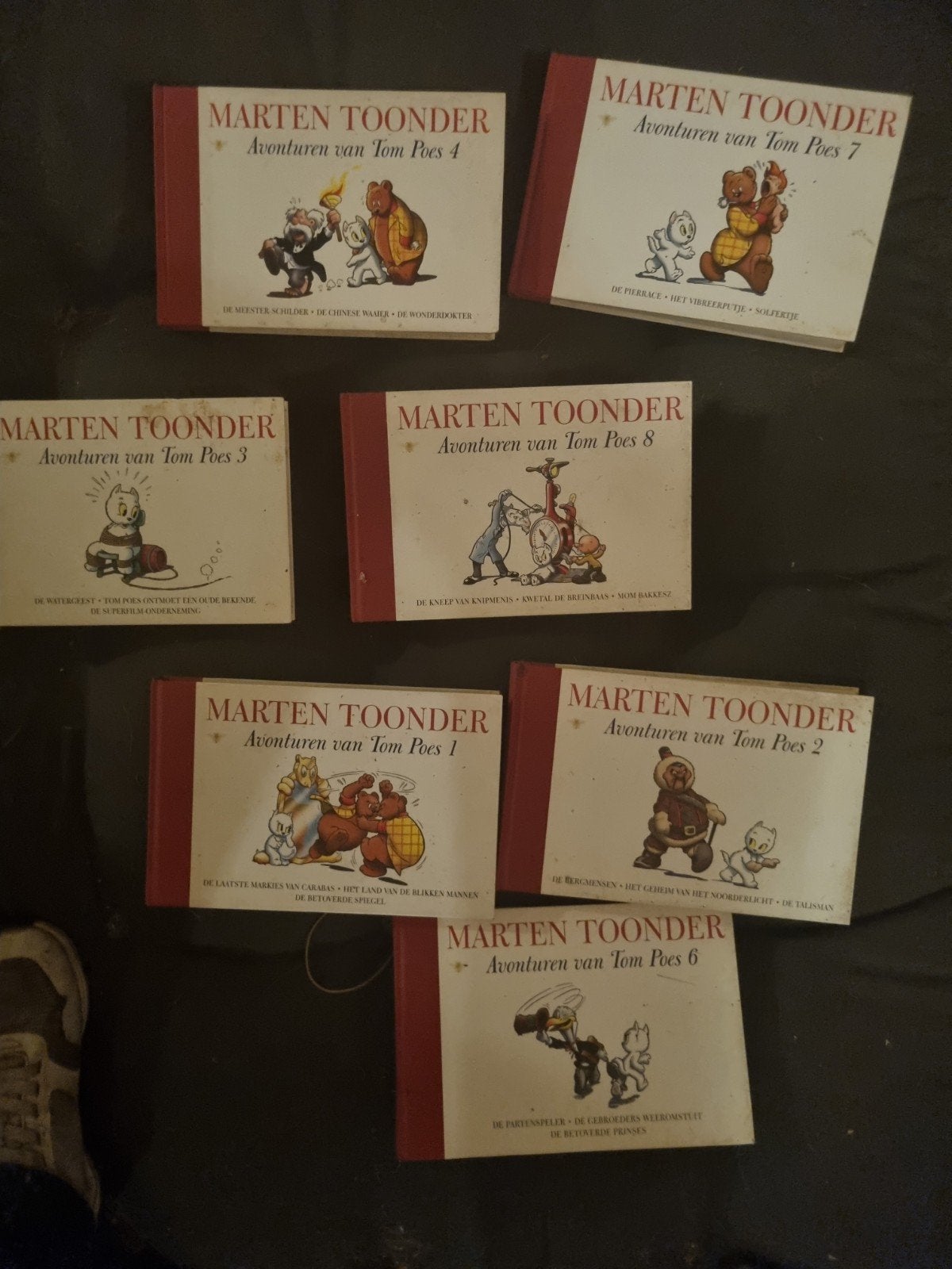 Marten Toonder - Avonturen van Tom Poes (7 delen), Meerdere stripboeken, Ophalen of Verzenden, Gelezen, Marten Toonder
