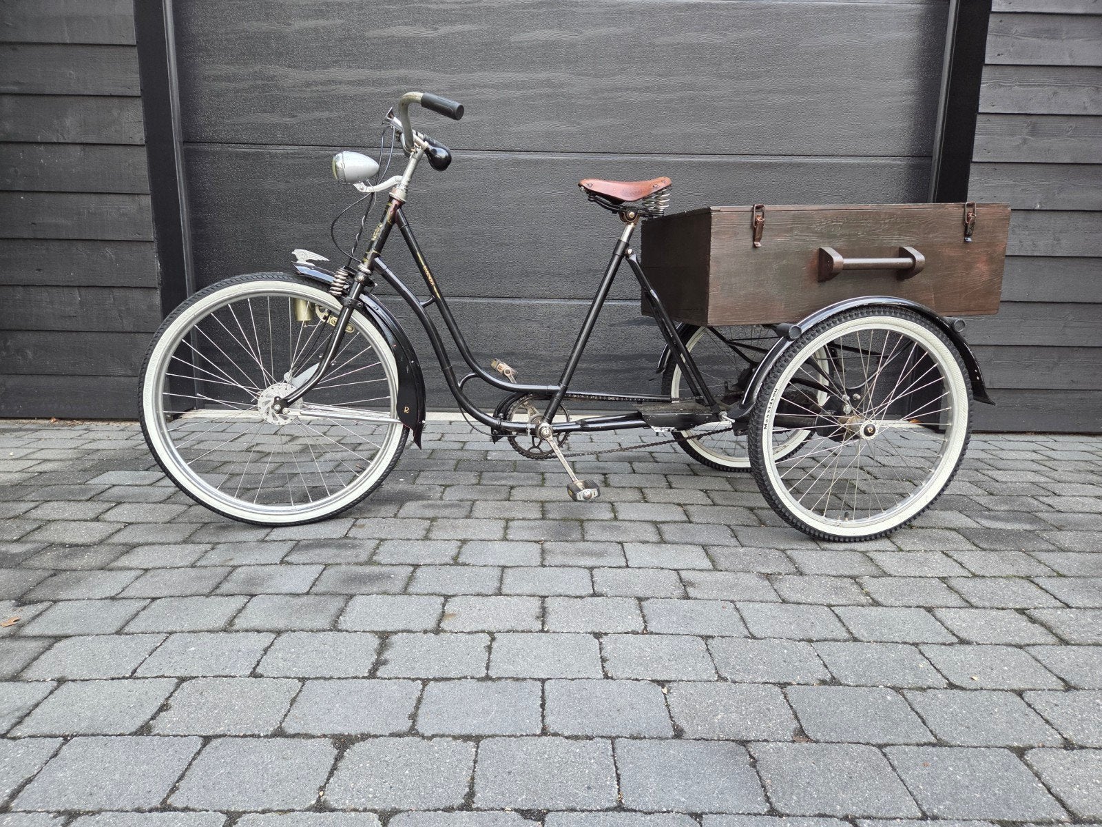 Vintage Rabeneick Bakfiets - Unieke Transportfiets, Gebruikt, Goederen, Trommelrem, Ophalen