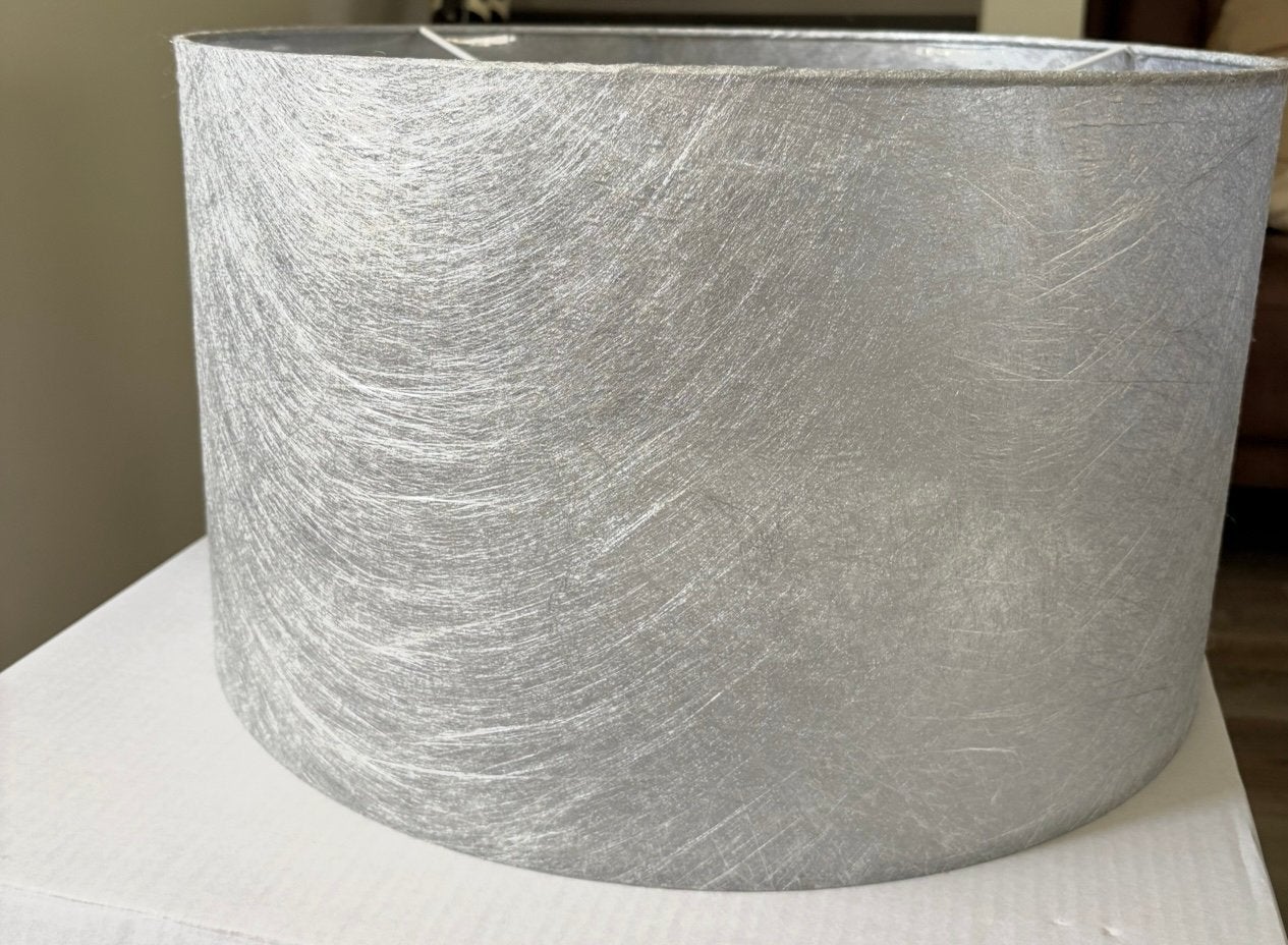 Lampenkap 45 cm ø, Huis en Inrichting, Ophalen of Verzenden, Zo goed als nieuw, Grijs