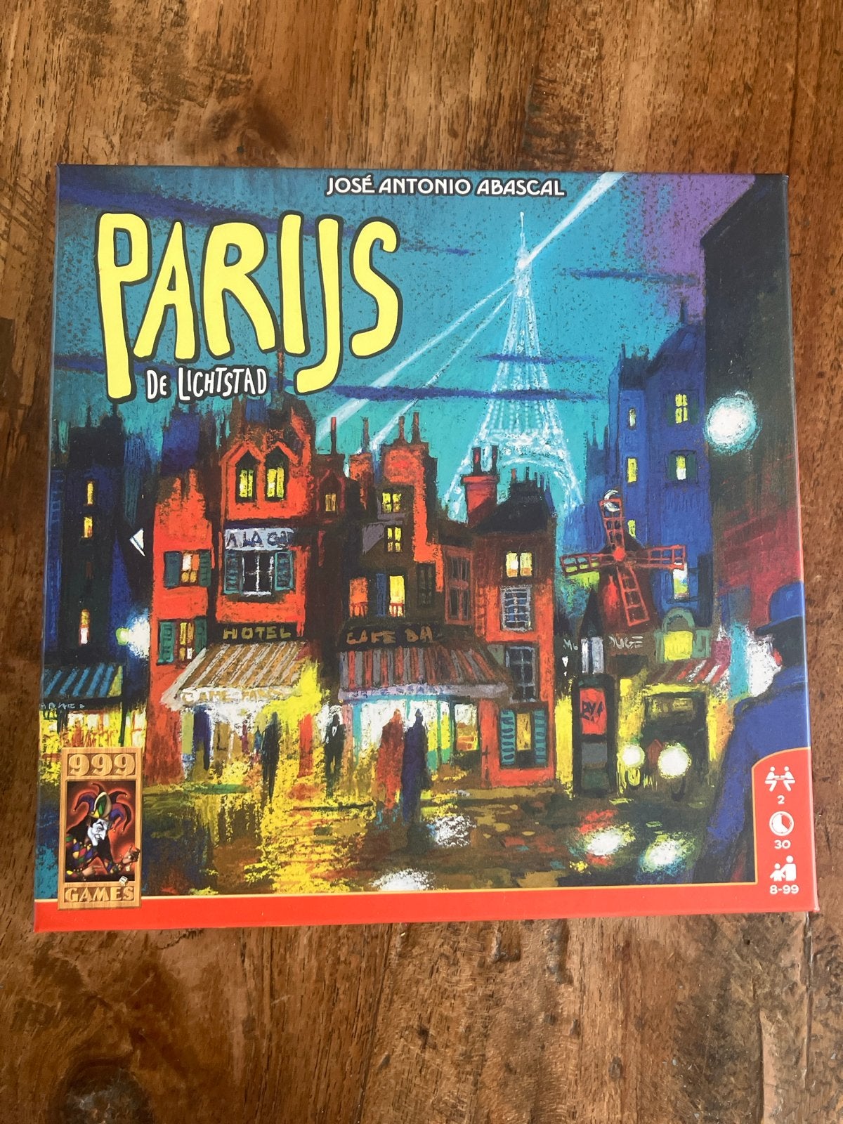 Parijs: De Lichtstad - Strategisch bordspel, Een of twee spelers, Ophalen of Verzenden, Zo goed als nieuw