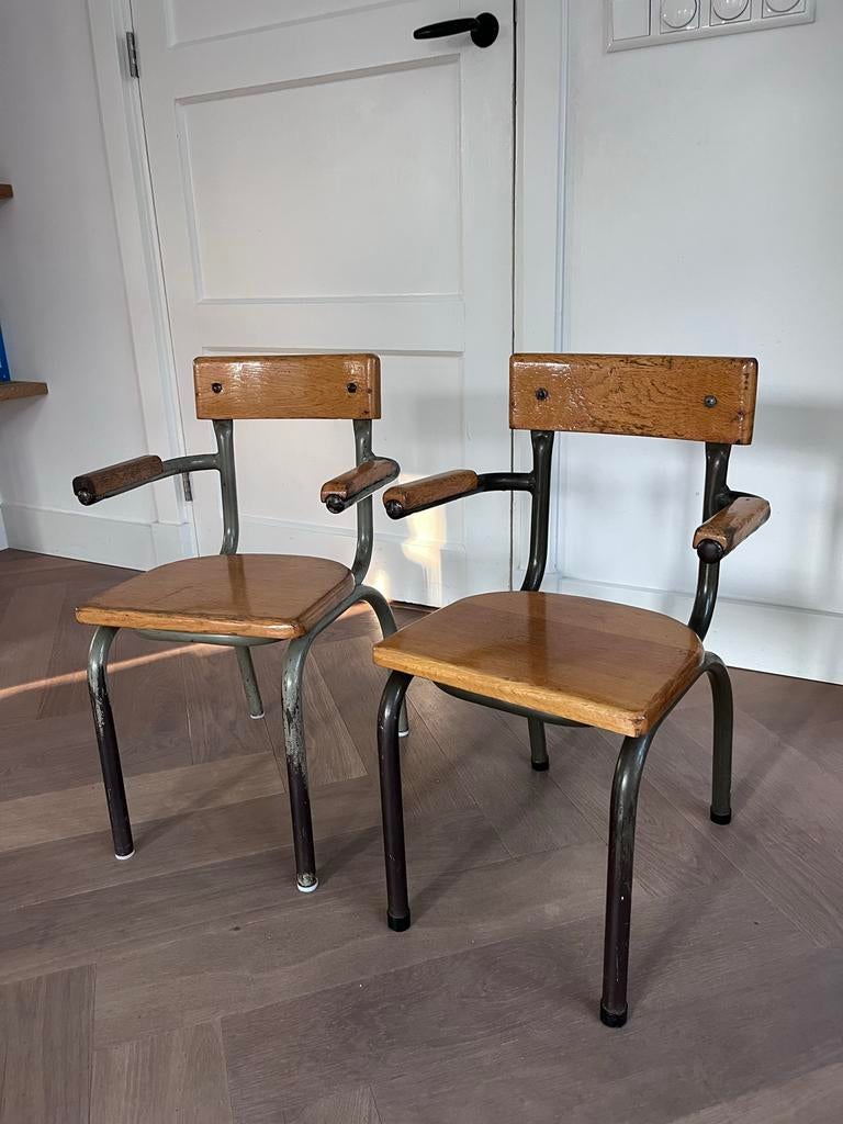 Vintage Tubax schoolstoelen - Willy van der Meeren (1964-196, Ophalen
