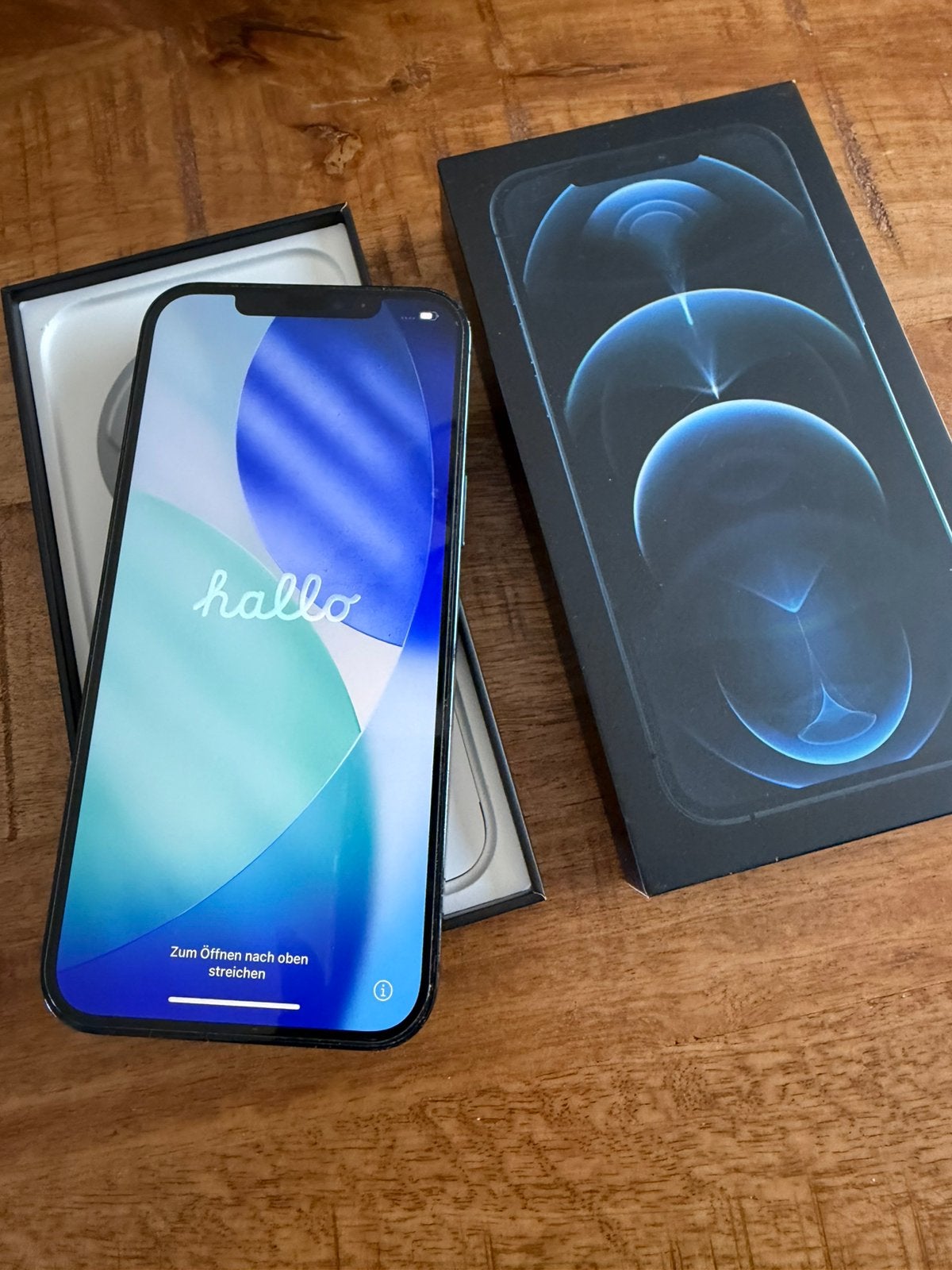 Iphone 12 pro Max 128Gb pacific blue, Telecommunicatie, Mobiele telefoons | Apple iPhone, Ophalen, Blauw, IPhone 12 Pro Max, Zonder simlock