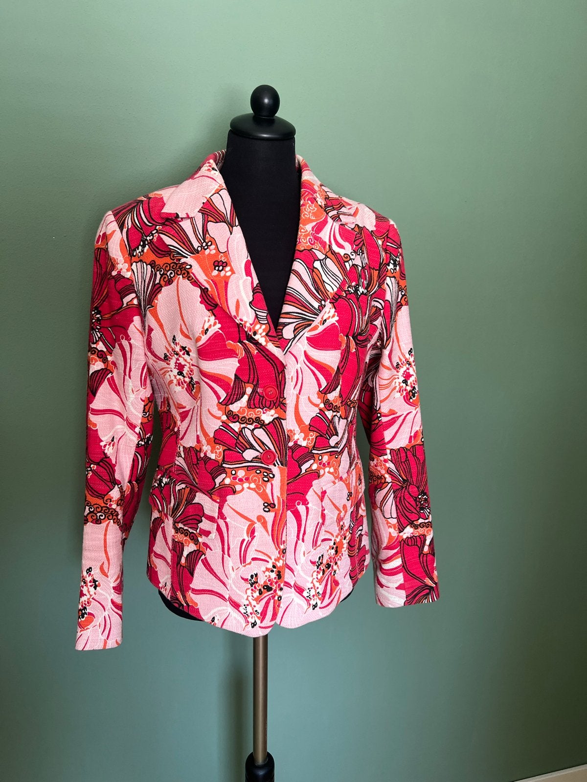 Marc Aurel Jasje Maat 40 - Bloemenprint, Kleding | Dames, Maat 38/40 (M), Meerkleurig, Ophalen of Verzenden, Zo goed als nieuw