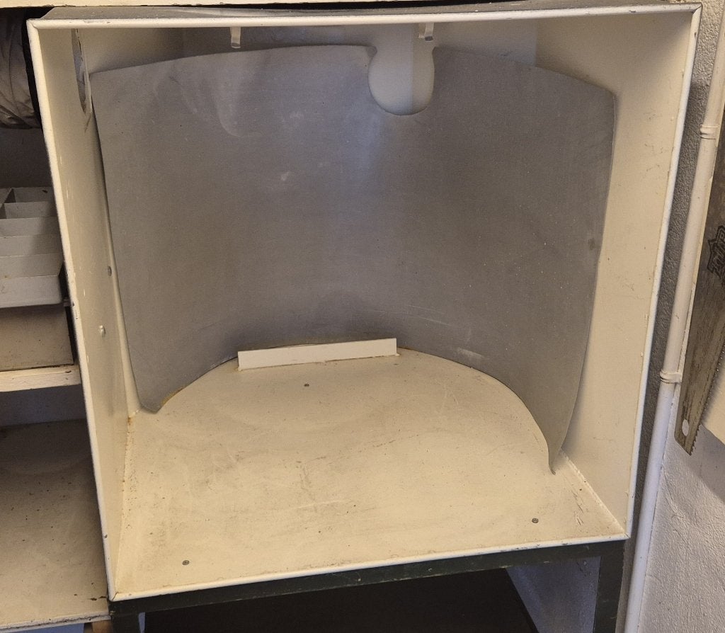 Mooie Spuit/airbrush cabine met schappen (gratis afzuiging), Ophalen, Gebruikt, Airbrush en Toebehoren