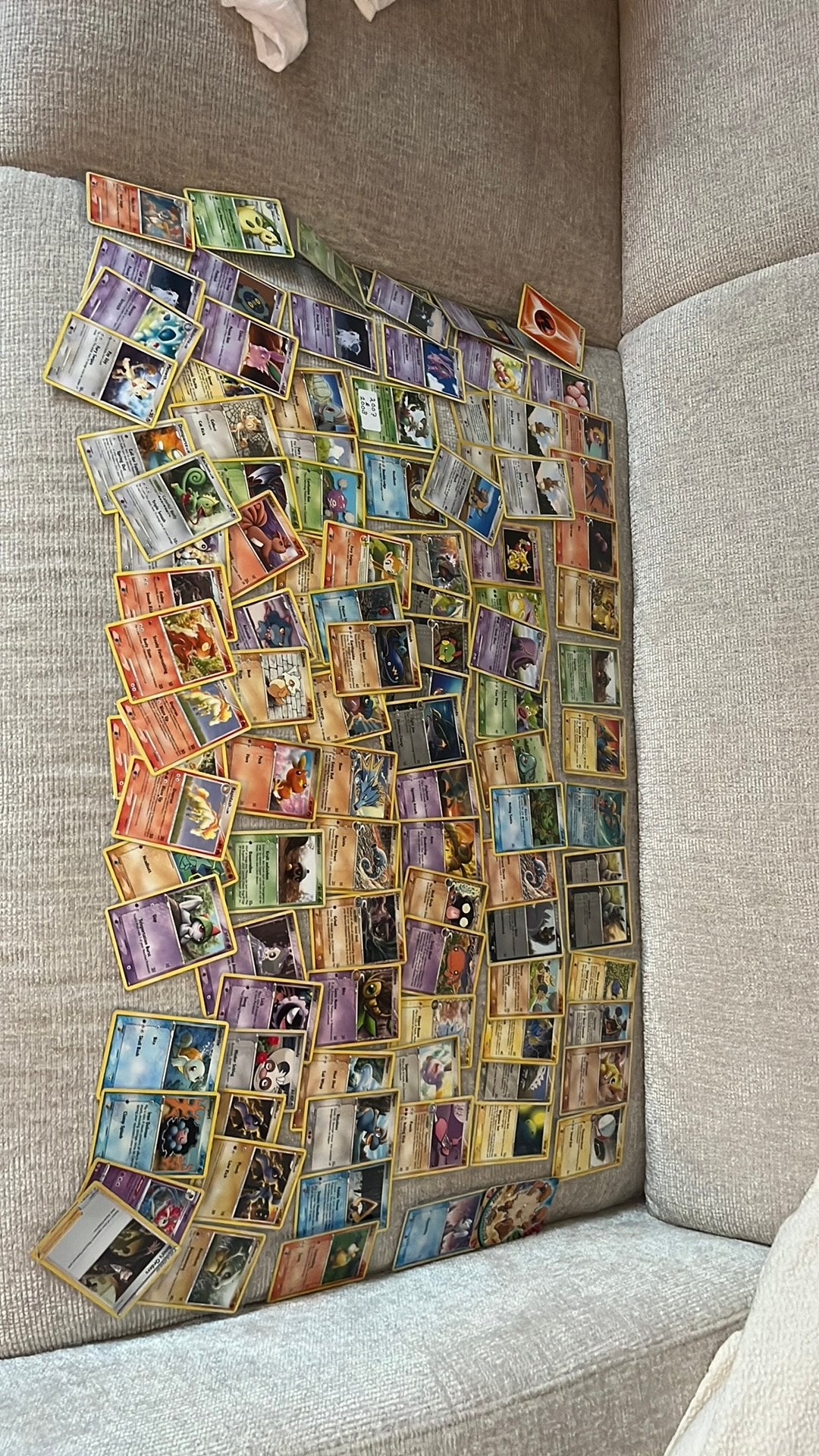 Oude vintage pokemon kaarten, Verzenden, Gebruikt, Meerdere kaarten