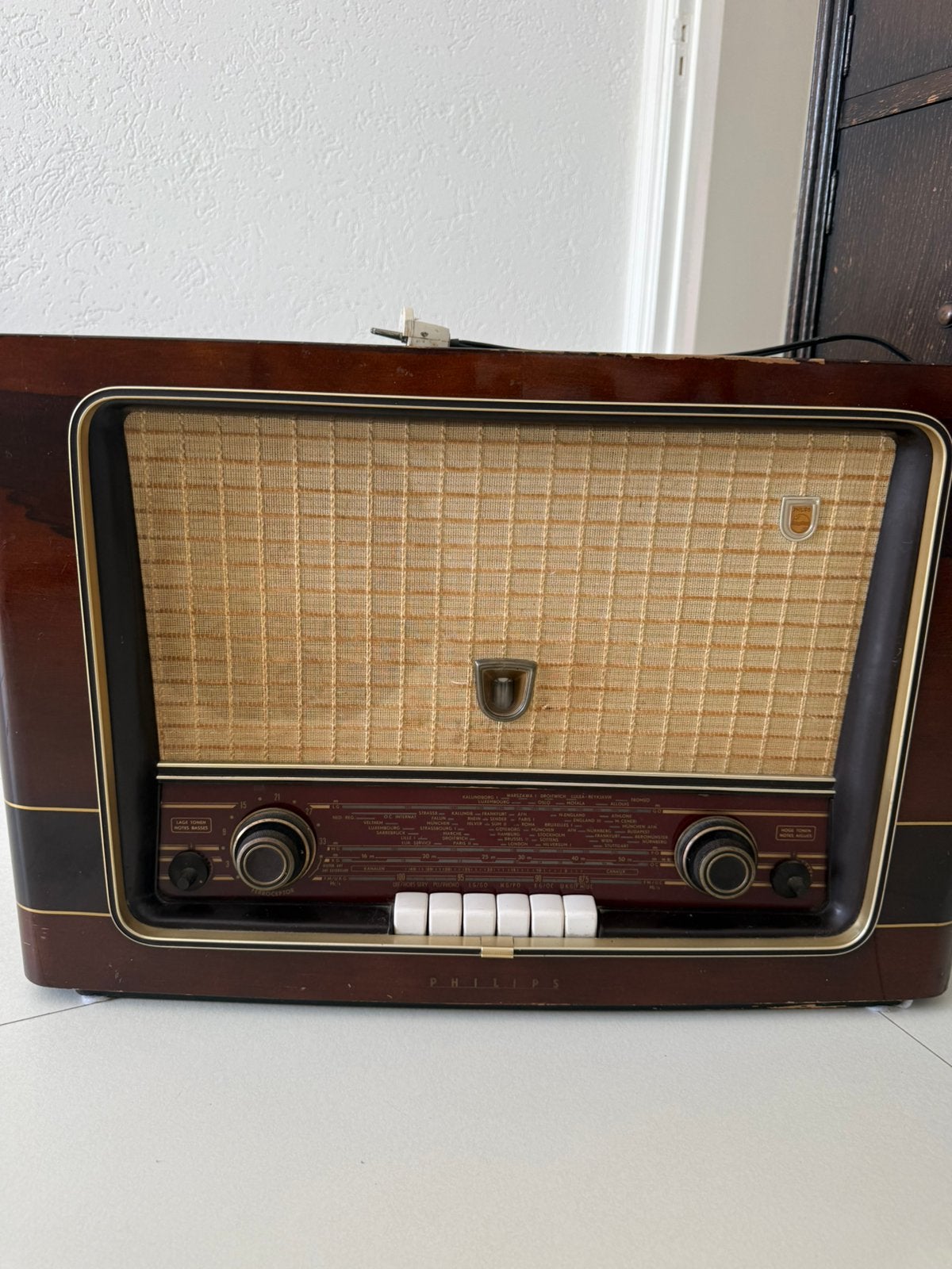 Antiek Radio Philips, Audio, Tv en Foto, Radio's, Ophalen