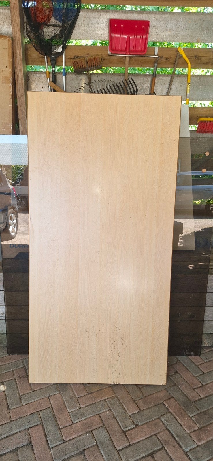 Houten bureaublad - 160x80 cm, Gebruikt, 150 tot 200 cm, Modern, Rechthoekig
