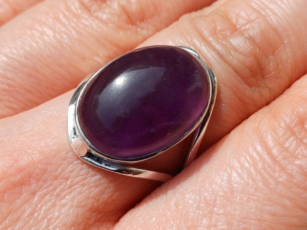 Vanoli 925 zilveren ring met amethist maat 17,25, Daiva1973@hotmail.com, Vanoli, Amsterdam, Paars