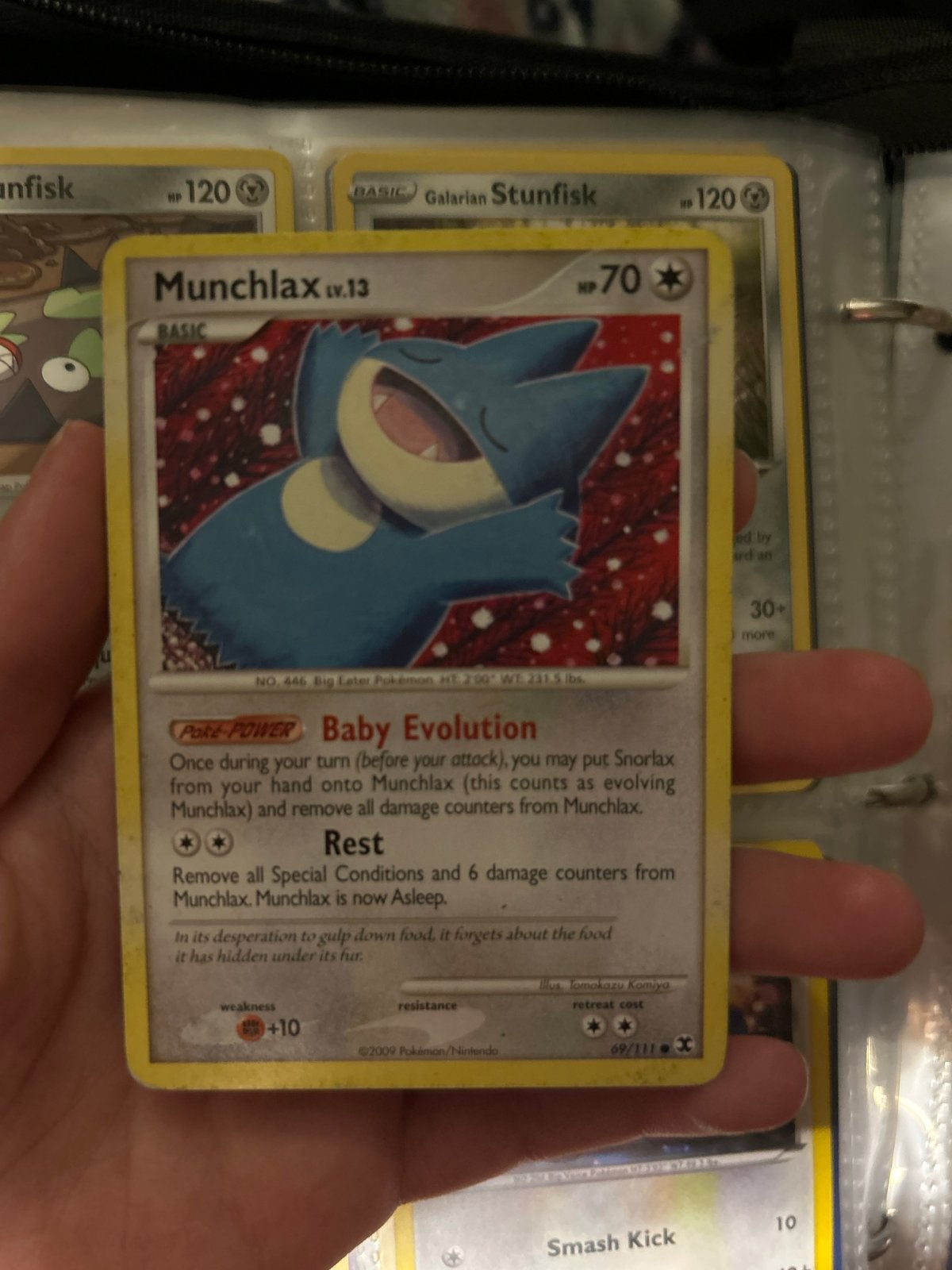 Munchlax Pokémon kaart - Wel beschadigd aan de achterkant, Hobby en Vrije tijd, Verzamelkaartspellen | Pokémon, Ophalen of Verzenden