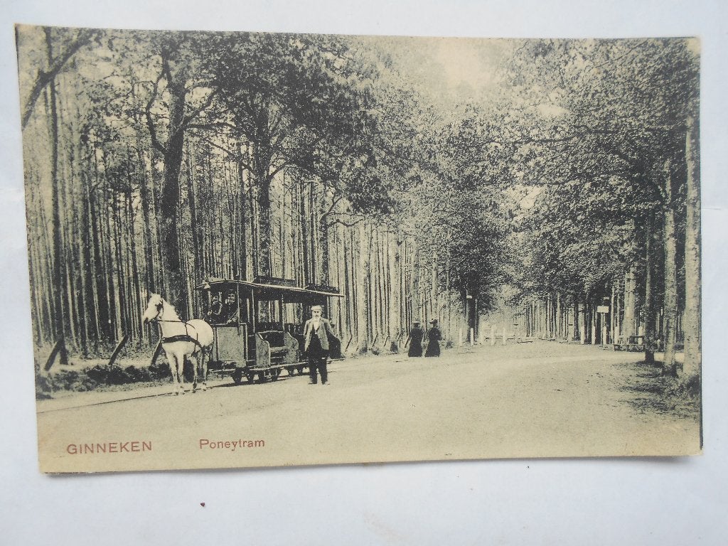 Ginneken Poneytram Paardentram unieke oude kaart uit 1905, Ophalen of Verzenden, Voor 1920, Gelopen, Noord-Brabant