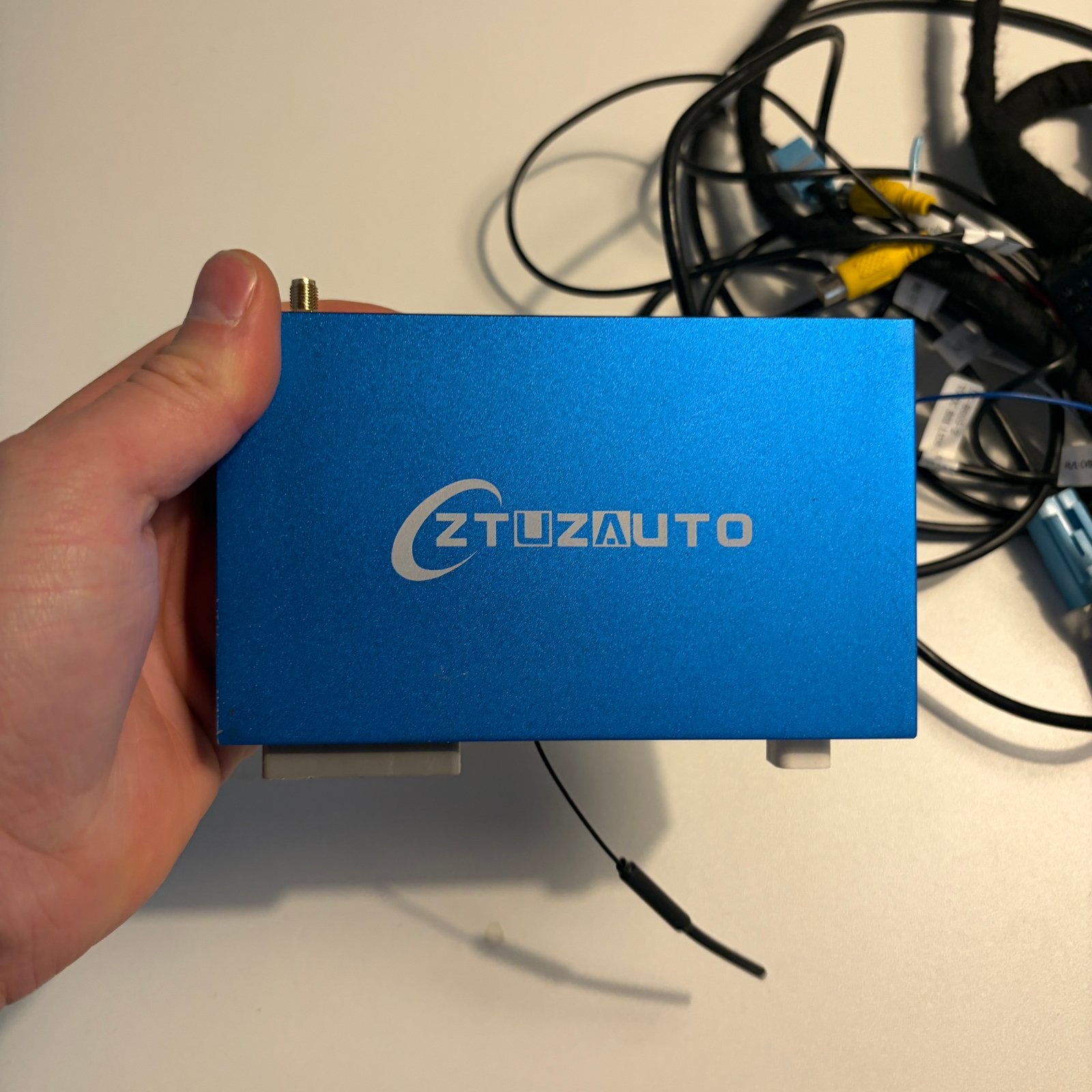 ZTUZAUTO CarPlay / Android Auto module voor Volvo Globe knop, Ophalen of Verzenden, Zo goed als nieuw