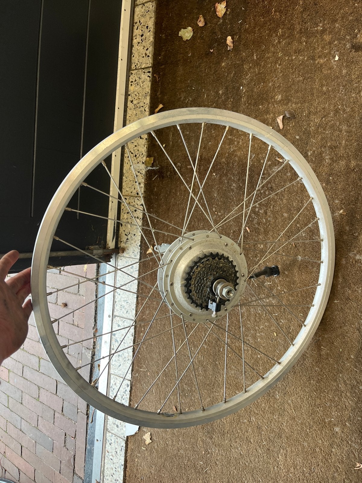 E-bike achterwiel Batavus/Sparta met motor, Ophalen of Verzenden, Gebruikt, Elektrische fiets, Wiel