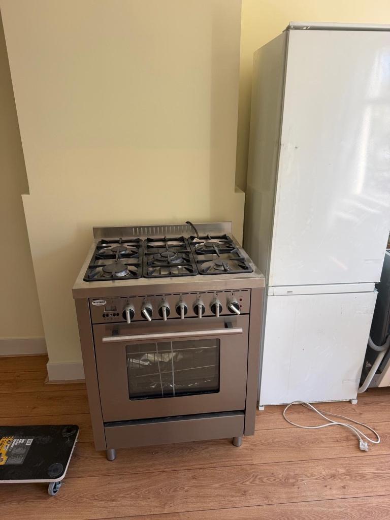 Gasfornuis met oven, Witgoed en Apparatuur, Fornuizen, Ophalen, Gebruikt, Hete lucht, 60 cm of meer