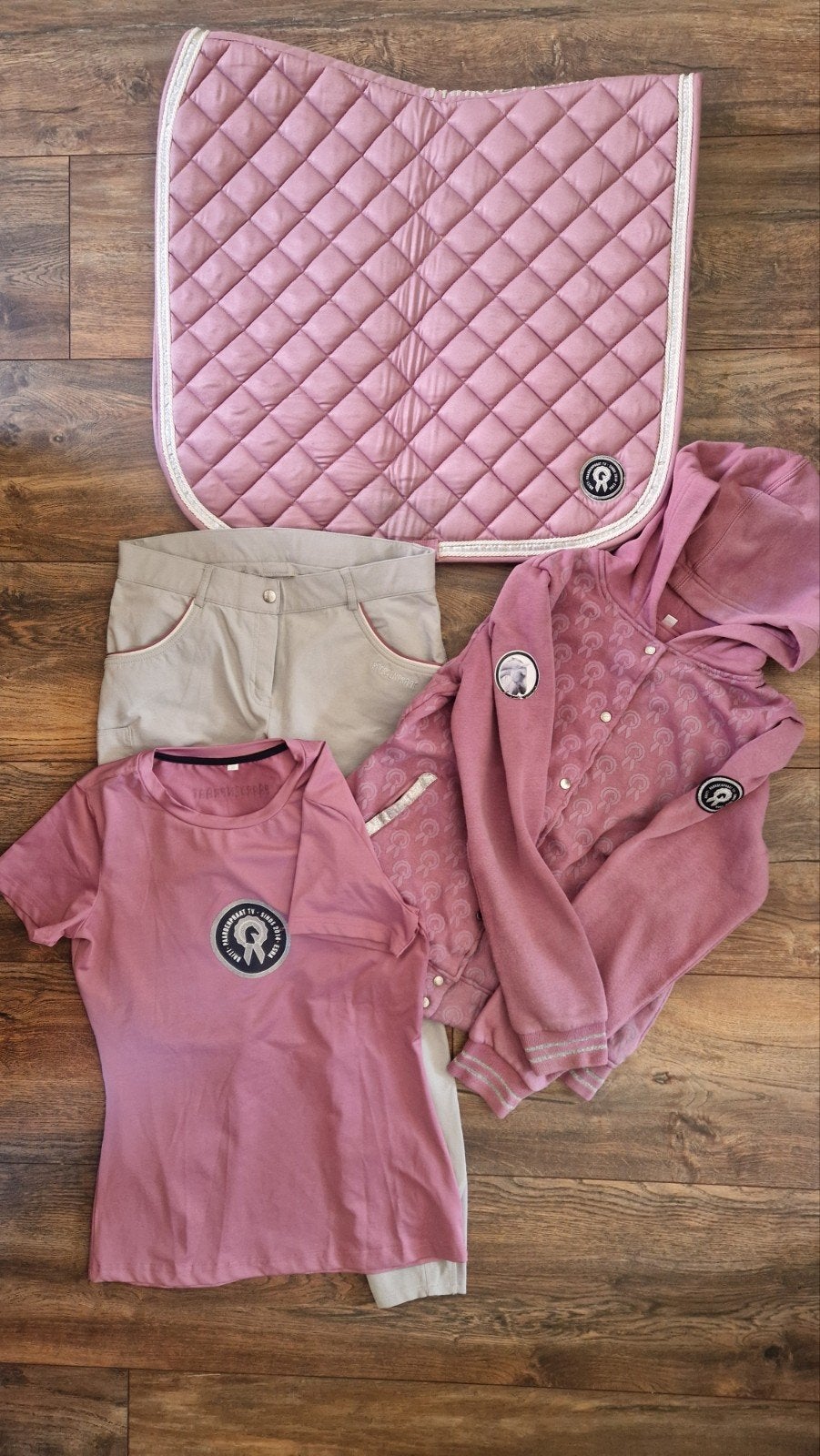 Paardenpraat set M/L kleding, sjabrak, vest, Ophalen of Verzenden, Zo goed als nieuw, Dressuur