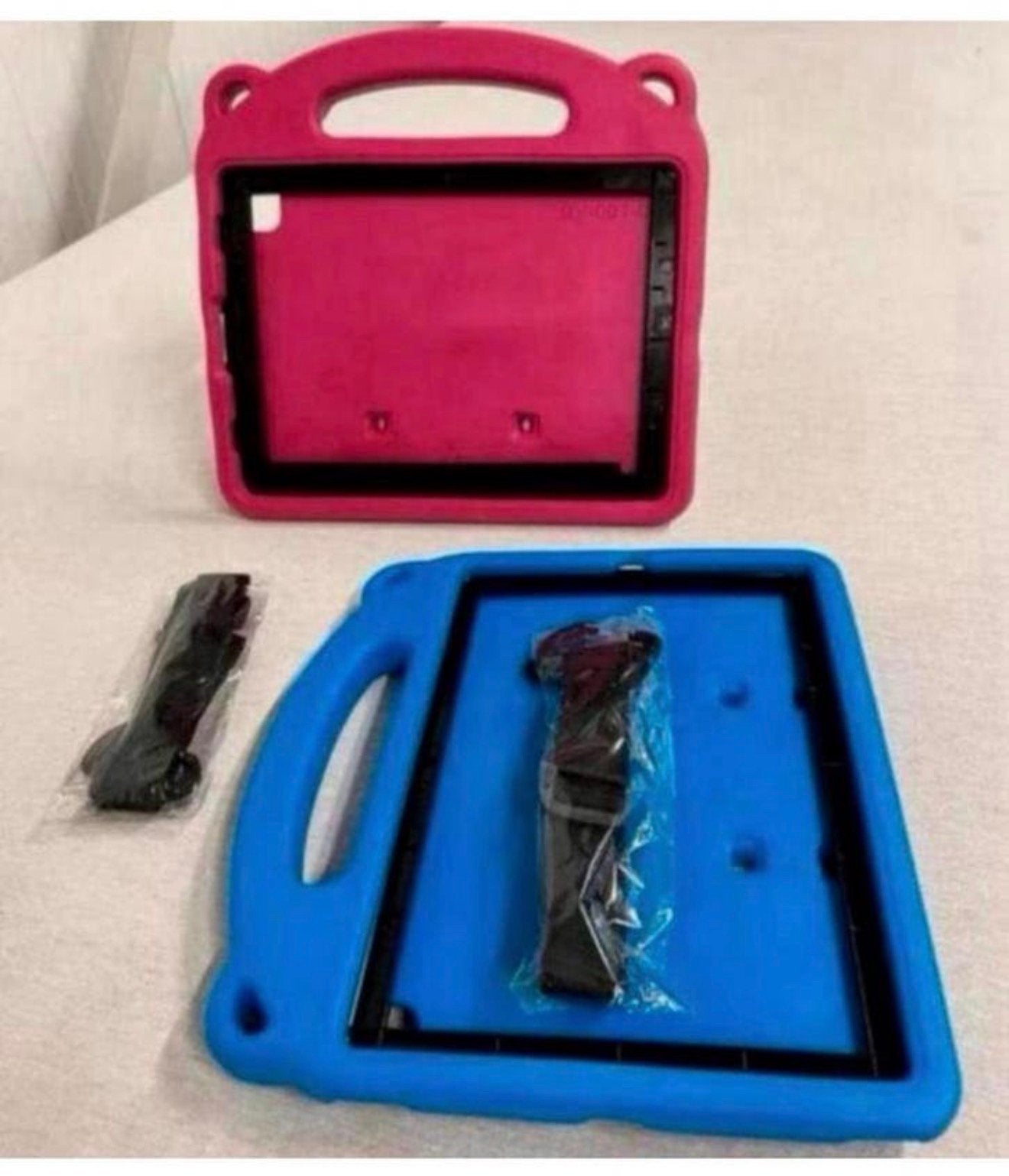 Tablethoes tablet-hoes blauw roze Ipad air pro 11 2018-2025, 11 inch, Nieuw, Bescherming voor- en achterkant, Ophalen of Verzenden