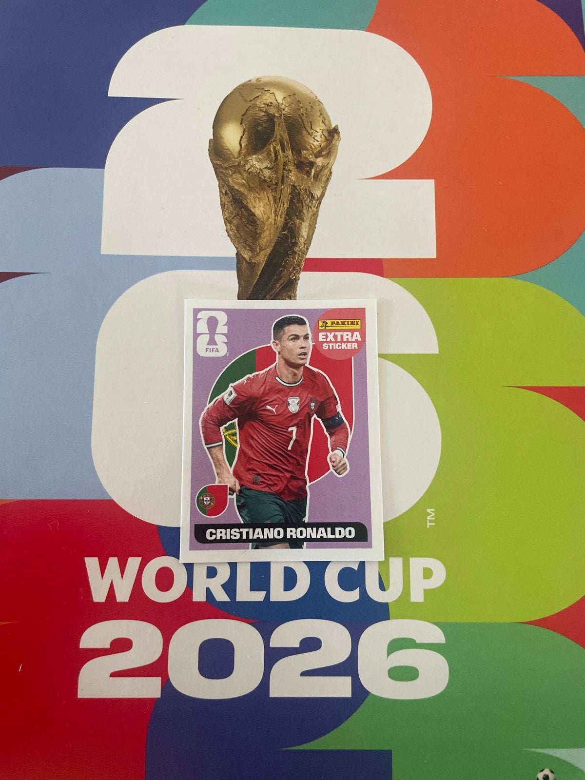 Panini WK 2026 Cristiano Ronaldo Extra Sticker, Verzenden, Nieuw, Sport