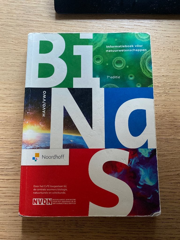Binas 7e, Boeken, Ophalen of Verzenden, Zo goed als nieuw, VWO, Overige vakken