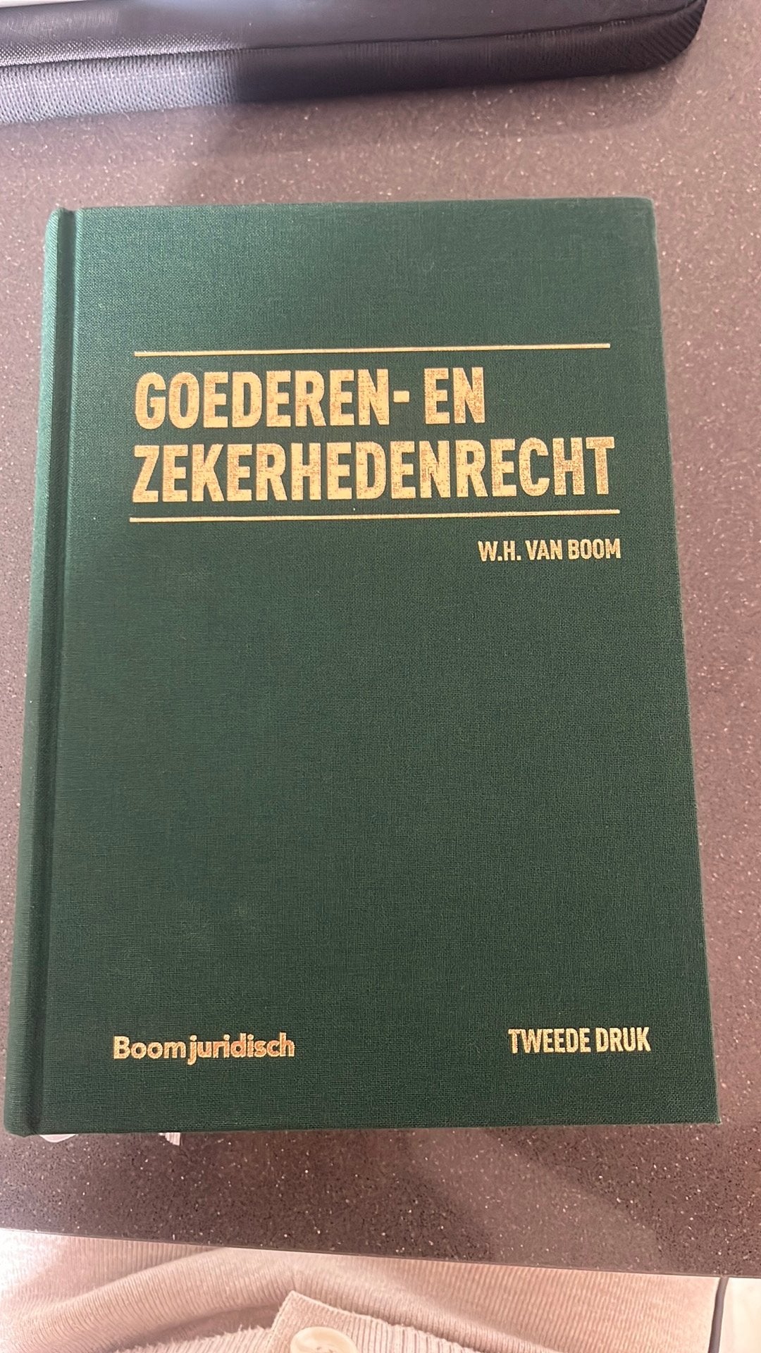 Goederen- en zekerheidsrechr W.H. Van Boom 2e druk, Ophalen of Verzenden, Zo goed als nieuw
