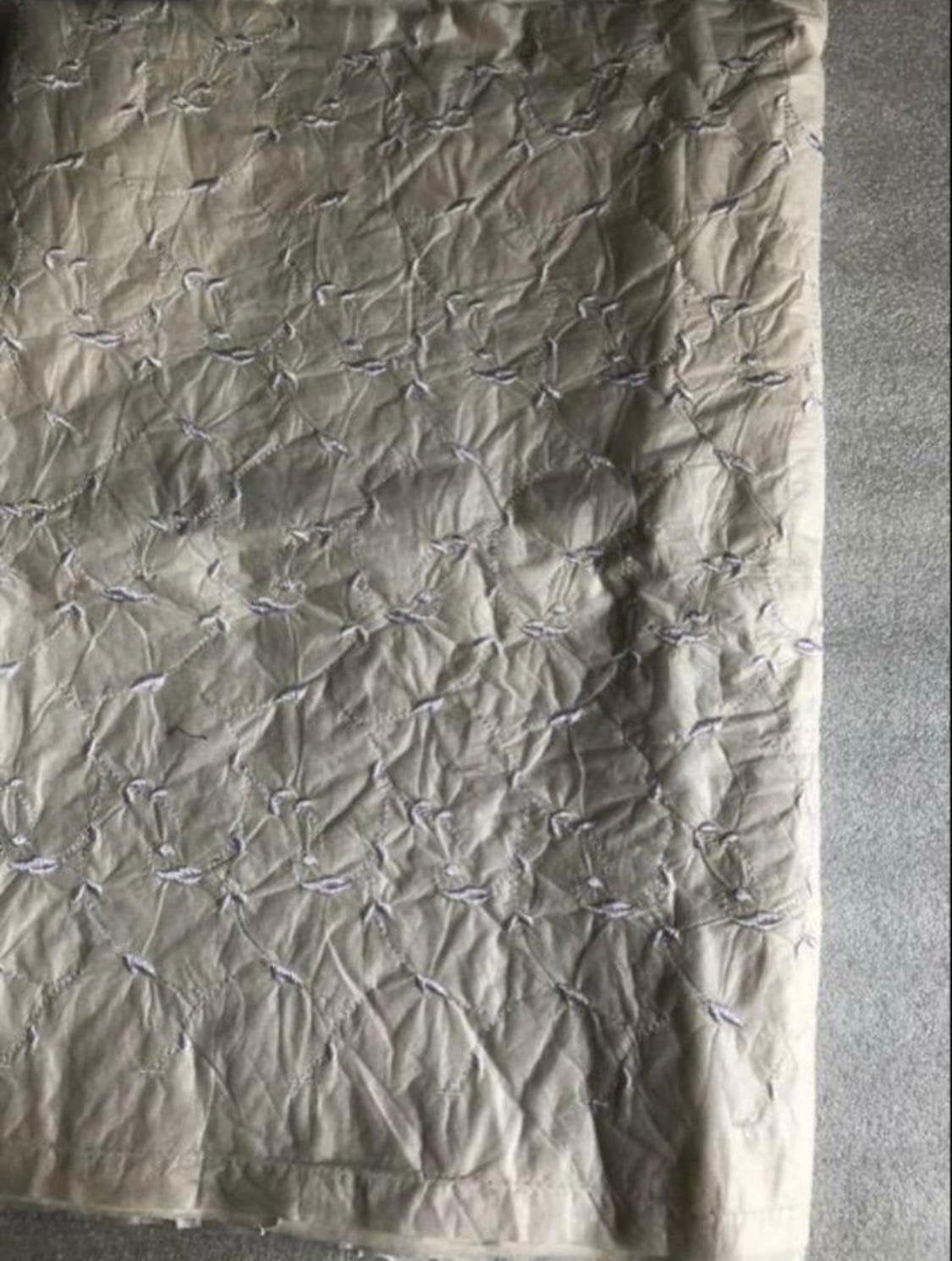 LAPJE GEBORDUURD - CREMEKLEUR X 5 - RESTANT, 120 cm of meer, Ophalen of Verzenden, Zo goed als nieuw, Katoen