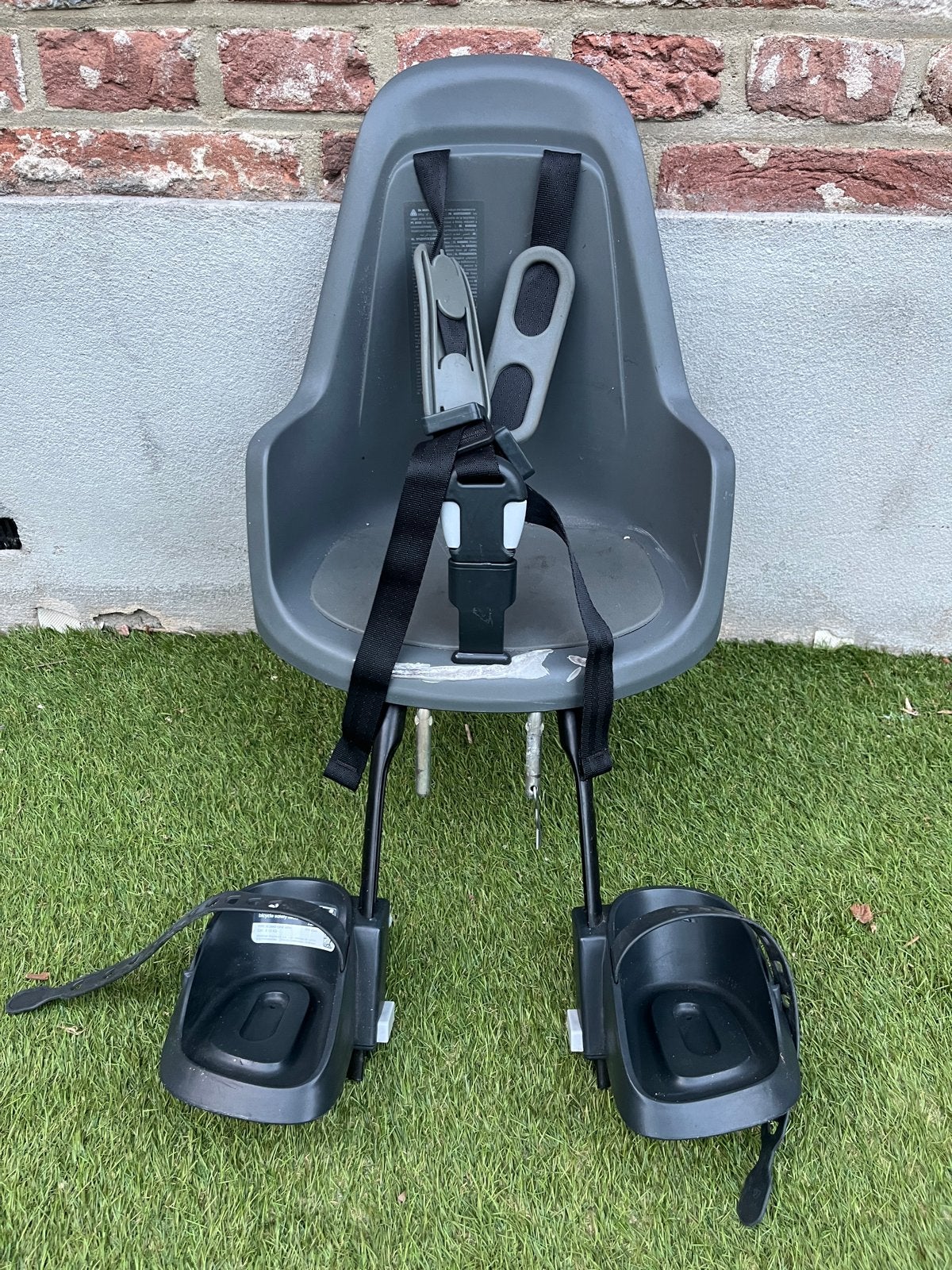 Bobike fietsstoeltje voor - grijs, Achterzitje, Ophalen, 15 t/m 25 kg, Gebruikt