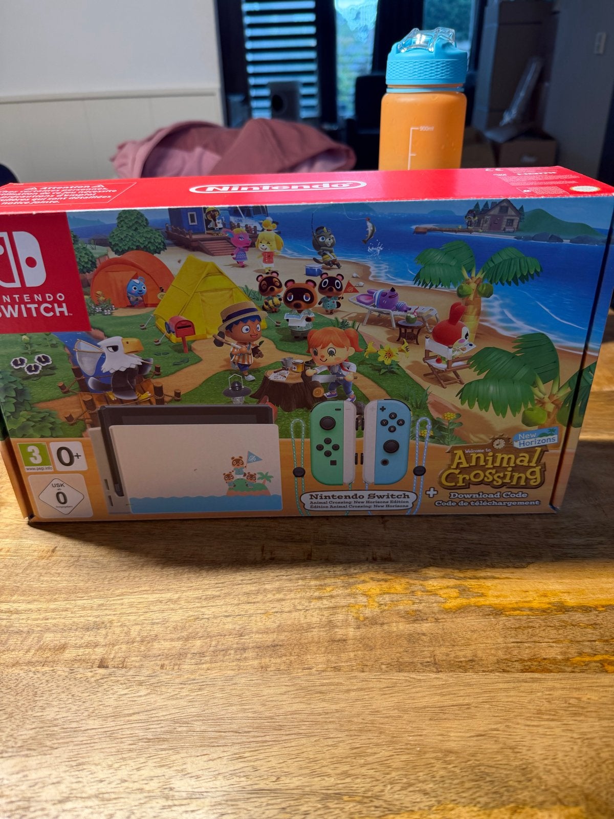 Nintendo Switch Animal Crossing Editie met extra controller, Switch OLED, Met 2 controllers, Ophalen of Verzenden, Gebruikt