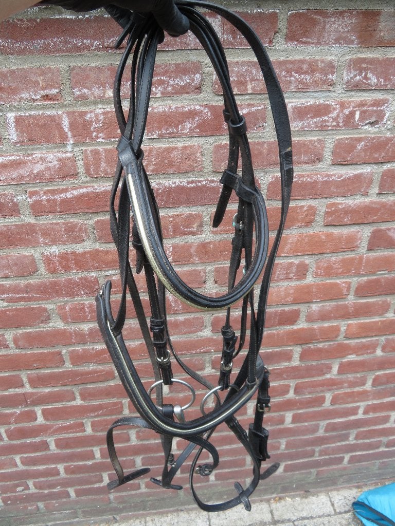 Twee hoofdstellen full t.e.a.b., Dieren en Toebehoren, Paarden en Pony's | Hoofdstellen en Tuigage, Ophalen of Verzenden, Gebruikt