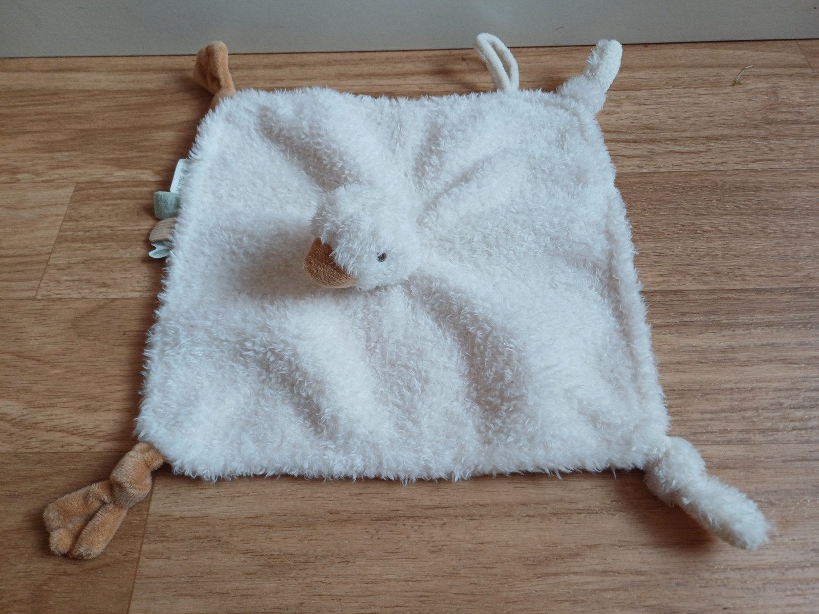 vogel eend gans little dutch doekje knuffeldoekje wit, Ophalen of Verzenden, Zo goed als nieuw, Eend